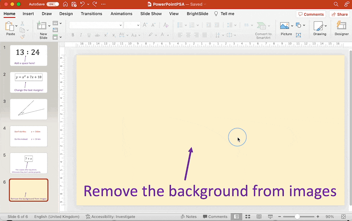 Removing backgrounds
