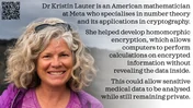 Colour version of the Kristin Lauter poster